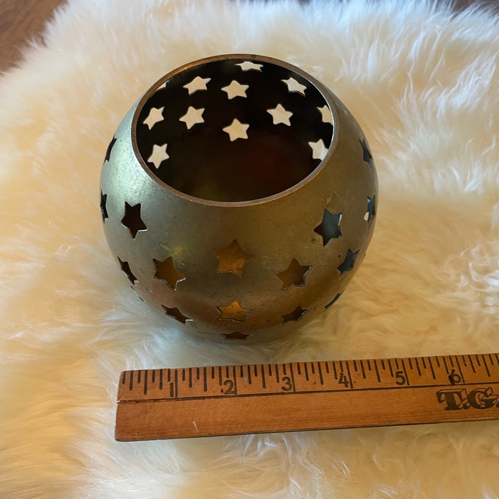 VTG solid brass votive candle holder - Picture 6 of 7